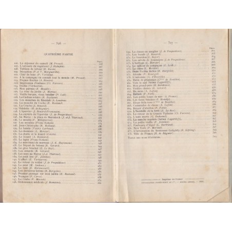 Morceaux choisis des auteurs français, lecture expliquée, récitation, Des Granges, 1933 - manuels de français