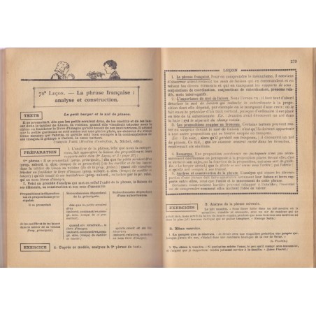 La grammaire nouvelle et le français au Certificat d'études primaires, Souché, 1947 - manuels de français