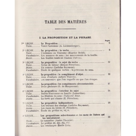 La grammaire nouvelle et le français au Certificat d'études primaires, Souché, 1947 - manuels de français