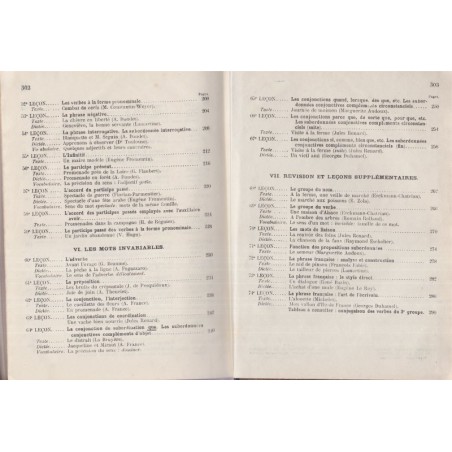 La grammaire nouvelle et le français au Certificat d'études primaires, Souché, 1947 - manuels de français