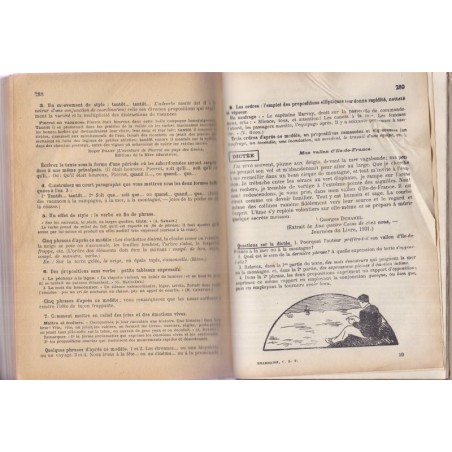 La grammaire nouvelle et le français au Certificat d'études primaires, Souché, 1947 - manuels de français