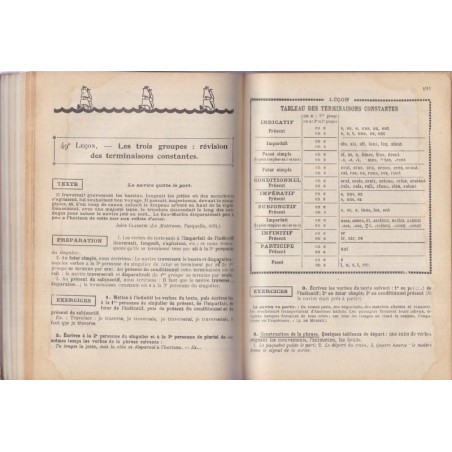 La grammaire nouvelle et le français au Certificat d'études primaires, Souché, 1947 - manuels de français