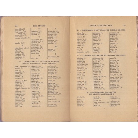 Les argots, caractères évolution influence, Albert Dauzat, 1929 - dictionnaire, manuels de français, patois