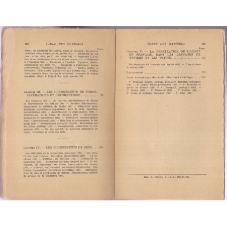 Les argots, caractères évolution influence, Albert Dauzat, 1929 - dictionnaire, manuels de français, patois
