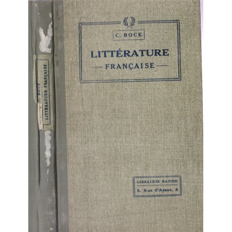 Eléments de littérature française, Bock, 1932 - manuels de français