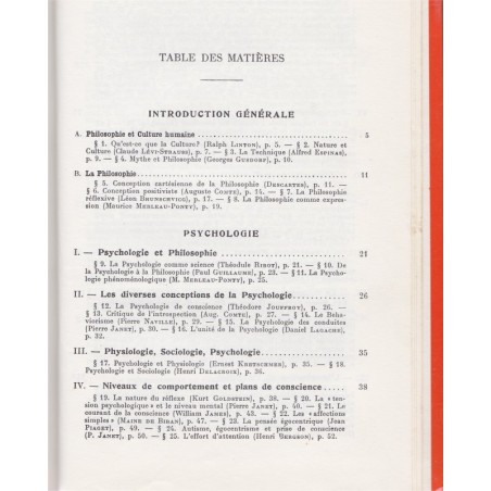 Textes choisis des auteurs philosophiques, Psychologie, esthétique A. Cuvillier, 1969 - manuels de philosophie