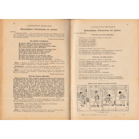 Exercices écrits et oraux, composition française, Cours de langue française, Maquet & Flot, 1911 - manuels de français