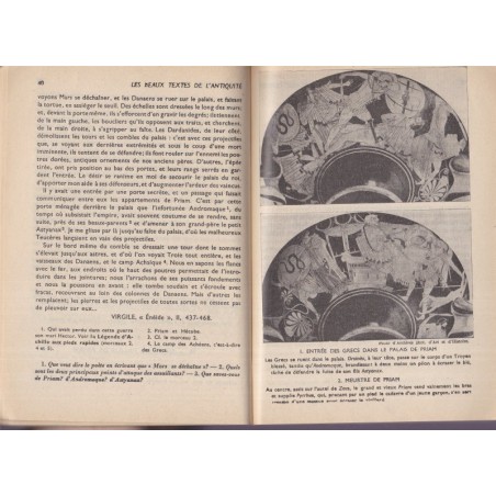 Les beaux textes de l'Antiquité, classe de 5e, Maurice Rat, 1954 - manuels de français