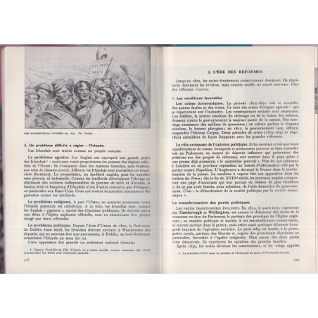La Révolution Française et les débuts de l'époque contemporaine, classe de 2e, Coquerelle, 1975 - manuels d'histoire