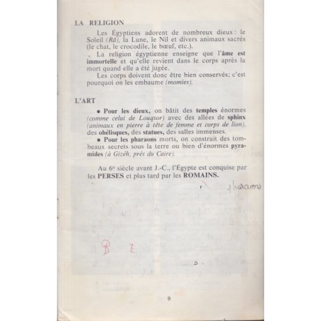 Mon cahier d'histoire cours moyen, de l'antiquité à 1789, Dancre, 1962 - manuels d'histoire