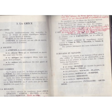 Mon cahier d'histoire cours moyen, de l'antiquité à 1789, Dancre, 1962 - manuels d'histoire