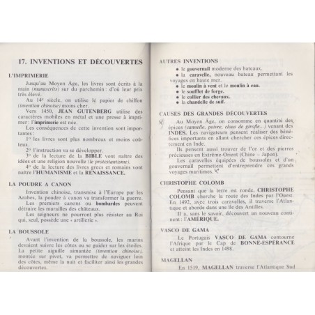 Mon cahier d'histoire cours moyen, de l'antiquité à 1789, Dancre, 1966 - manuels d'histoire