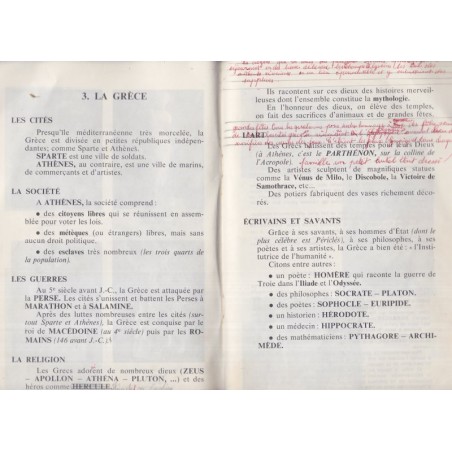 Mon cahier d'histoire cours moyen, de l'antiquité à 1789, Dancre, 1966 - manuels d'histoire