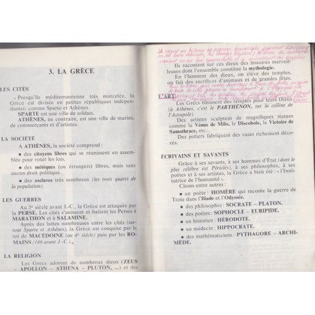 Mon cahier d'histoire cours moyen, de l'antiquité à 1789, Dancre, 1966 - manuels d'histoire