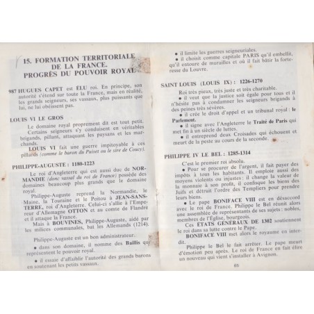 Mon cahier d'histoire cours moyen, de l'antiquité à 1789, Dancre, 1966 - manuels d'histoire