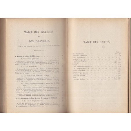L'Europe moins la France, Gallouédec et Maurette, 1918 - manuels de géographie