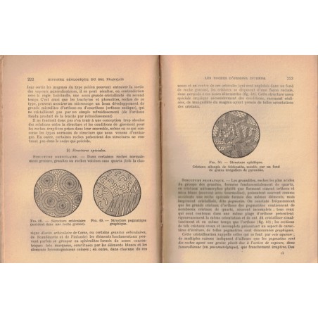 Histoire géologique du sol français, tome 1, Léon Bertrand, 1945 - manuels de géologie, université