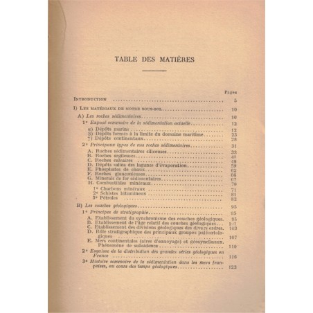 Histoire géologique du sol français, tome 1, Léon Bertrand, 1945 - manuels de géologie, université