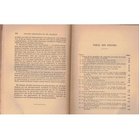 Histoire géologique du sol français, tome 1, Léon Bertrand, 1945 - manuels de géologie, université