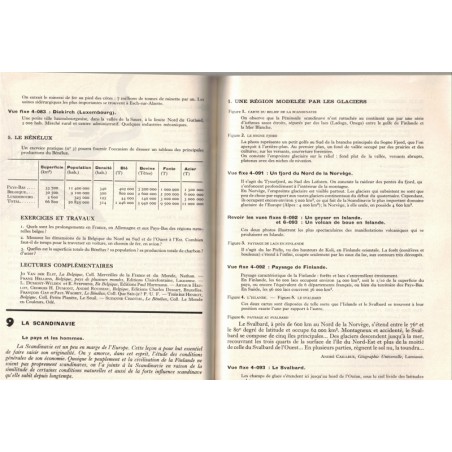 Géographie 4e, livre de documentation, Josse, 1960 - manuels de géographie