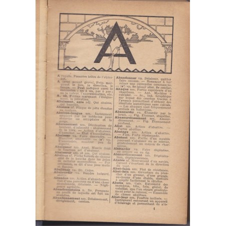 Nouveau dictionnaire français illustré, 1934, Rozoy et De Martini
