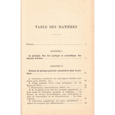 Géologie pratique et petit dictionnaire technique, De Launay, 1901 - sciences naturelles, géologie,
