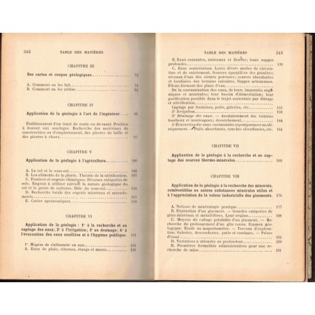 Géologie pratique et petit dictionnaire technique, De Launay, 1901 - sciences naturelles, géologie,