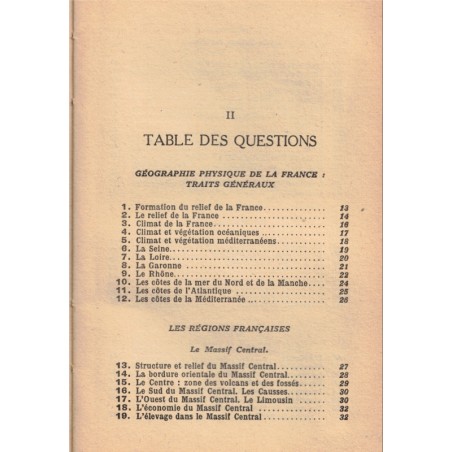 La géographie au baccalauréat, la France et l'Union française, P. Serryn, 1948 - manuels de géographie, annales