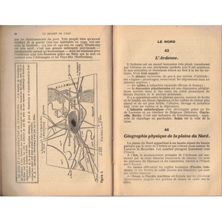 La géographie au baccalauréat, la France et l'Union française, P. Serryn, 1948 - manuels de géographie, annales