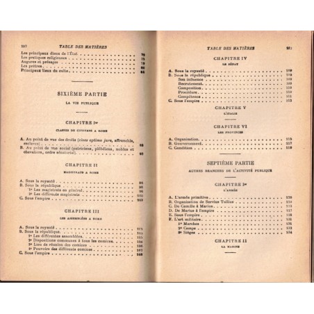 Rome et les Romains, littérature, histoire, antiquités, Bornecque et Mornet, 1935 - manuels d'histoire, Antiquité