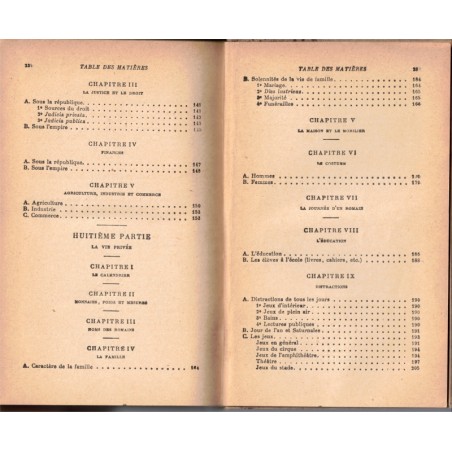 Rome et les Romains, littérature, histoire, antiquités, Bornecque et Mornet, 1935 - manuels d'histoire, Antiquité