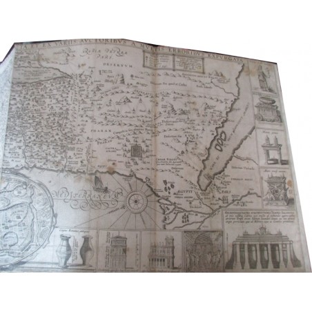 Daté de 1703, Commentarij ex optimis quibusque, Joan Stephani Monochij - gravure Terre Sainte, théologie, latin, rare, XVIIIe s.