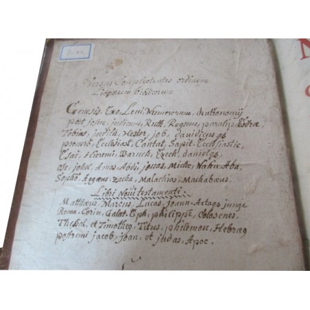 Daté de 1703, Commentarij ex optimis quibusque, Joan Stephani Monochij - gravure Terre Sainte, théologie, latin, rare, XVIIIe s.