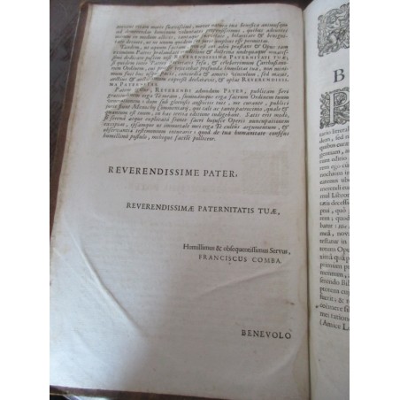 Daté de 1703, Commentarij ex optimis quibusque, Joan Stephani Monochij - gravure Terre Sainte, théologie, latin, rare, XVIIIe s.