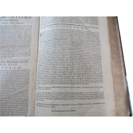 Daté de 1703, Commentarij ex optimis quibusque, Joan Stephani Monochij - gravure Terre Sainte, théologie, latin, rare, XVIIIe s.