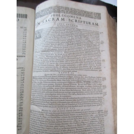 Daté de 1703, Commentarij ex optimis quibusque, Joan Stephani Monochij - gravure Terre Sainte, théologie, latin, rare, XVIIIe s.