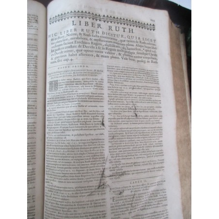 Daté de 1703, Commentarij ex optimis quibusque, Joan Stephani Monochij - gravure Terre Sainte, théologie, latin, rare, XVIIIe s.