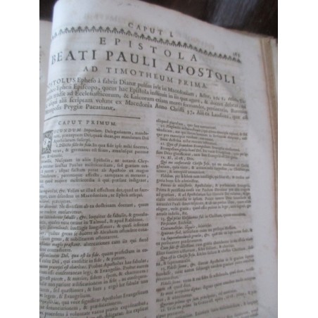 Daté de 1703, Commentarij ex optimis quibusque, Joan Stephani Monochij - gravure Terre Sainte, théologie, latin, rare, XVIIIe s.