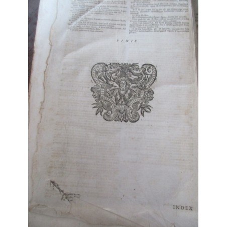 Daté de 1703, Commentarij ex optimis quibusque, Joan Stephani Monochij - gravure Terre Sainte, théologie, latin, rare, XVIIIe s.