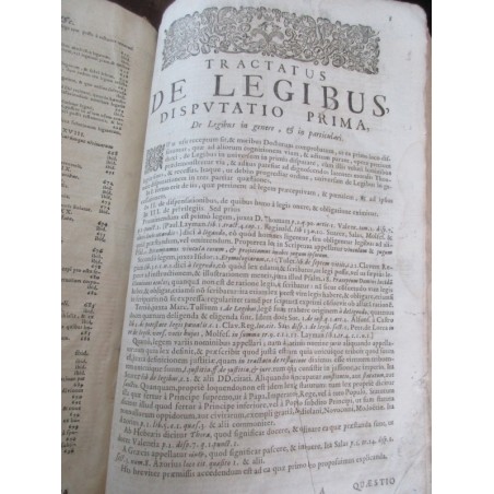 Daté de 1697, Martini Bonacinae Mediolanensis, Operum de Morali Theologia,  - XVIIe s., rare, théologie, latin