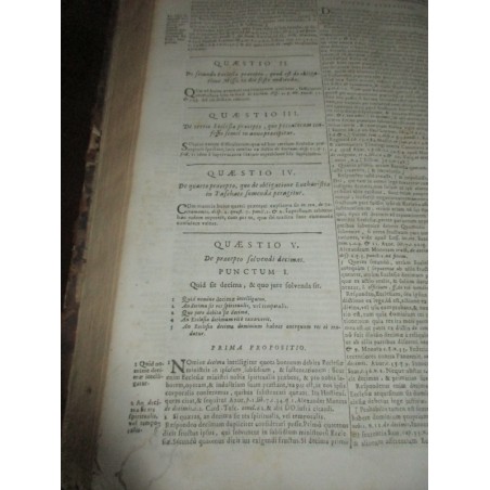 Daté de 1697, Martini Bonacinae Mediolanensis, Operum de Morali Theologia,  - XVIIe s., rare, théologie, latin