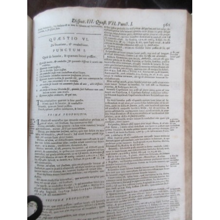 Daté de 1697, Martini Bonacinae Mediolanensis, Operum de Morali Theologia,  - XVIIe s., rare, théologie, latin