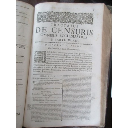 Daté de 1697, Martini Bonacinae Mediolanensis, Operum de Morali Theologia,  - XVIIe s., rare, théologie, latin