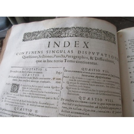 Daté de 1697, Martini Bonacinae Mediolanensis, Operum de Morali Theologia,  - XVIIe s., rare, théologie, latin