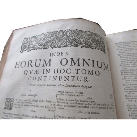 Daté de 1697, Martini Bonacinae Mediolanensis, Operum de Morali Theologia,  - XVIIe s., rare, théologie, latin