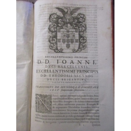 Daté de 1628, Commentariorum in quatuor libros reugm, Tome second - Francisci de Mendoça - rare, XVIIe s. théologie, latin,