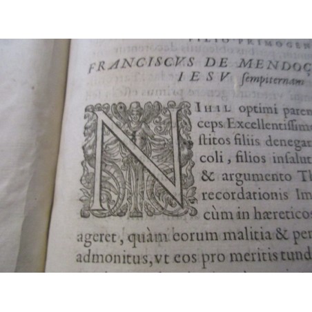 Daté de 1628, Commentariorum in quatuor libros reugm, Tome second - Francisci de Mendoça - rare, XVIIe s. théologie, latin,