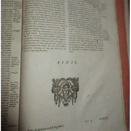 Daté de 1628, Commentariorum in quatuor libros reugm, Tome second - Francisci de Mendoça - rare, XVIIe s. théologie, latin,