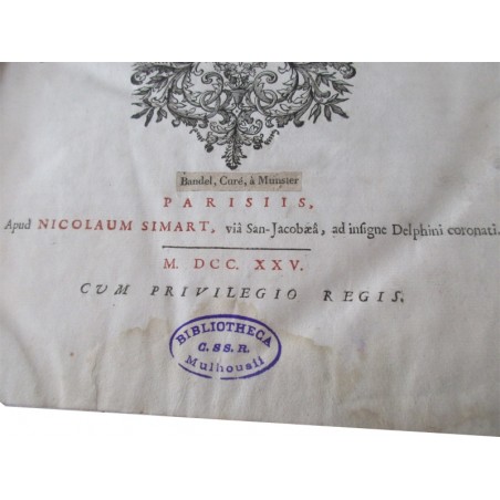 Daté de 1725, Institutiones  catholicae in modum catecheseos, Francisco-Amato Pouget - latin, rare, édition XVIIIe s. théologie,