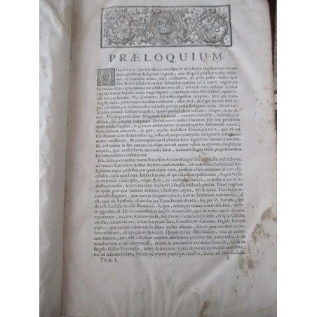 Daté de 1725, Institutiones  catholicae in modum catecheseos, Francisco-Amato Pouget - latin, rare, édition XVIIIe s. théologie,